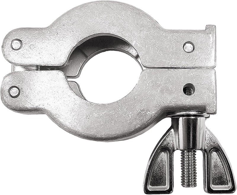 DEKADONS 2 Pcs KF-16 Flange Quick Clamp Hinge, ISO-KF Size NW-16 Flange Wing Nut KF Vacuum Hose Clamp Vacuum Fittings, Stainless Steel (KF16) - Image 1